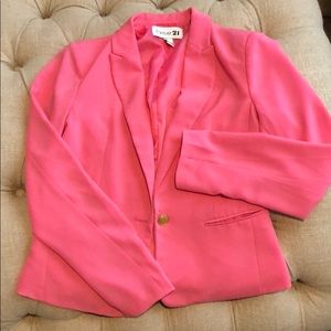 Hot pink blazer forever21
